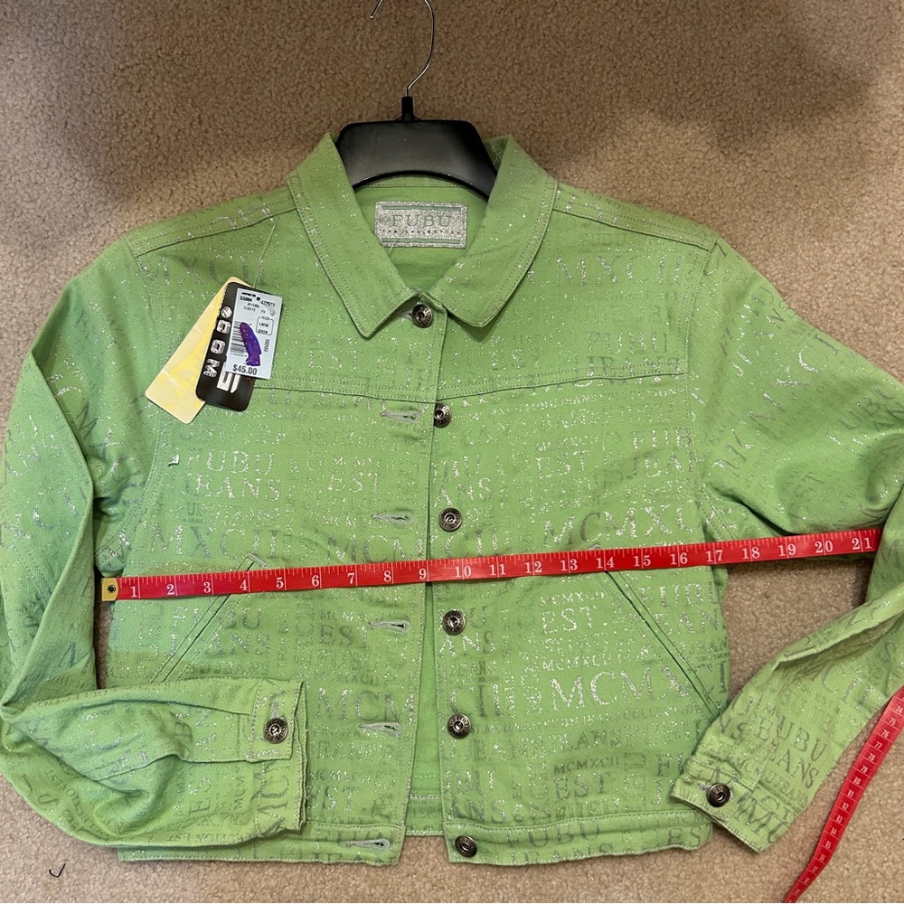 FUBU Green Jean Jacket